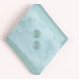 Top-Preis viereckiger Kunststoffknopf marmoriert 2-loch – Größe: 45mm – Farbe: blau – Art.Nr. 450080