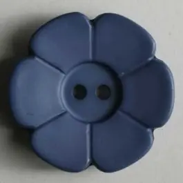 Quiltingknopf in Form einer hübschen Blume – Größe: 15mm – Farbe: blau – Art.Nr. 219085 Exklusiv