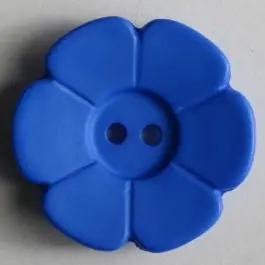 Bestseller Quiltingknopf in Form einer hübschen Blume – Größe: 28mm – Farbe: blau – Art.Nr. 289083