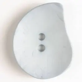 Neu Modeknopf Tropfenform, Strukturoberfläche, 2 Loch – Größe: 50mm – Farbe: blau – Art.Nr. 390116