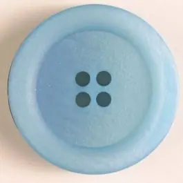 4-loch Kunststoffknopf mit breitem Rand – Größe: 28mm – Farbe: blau – Art.Nr. 380227 Großhandel