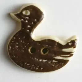 Entenknopf – Größe: 35mm – Farbe: braun – Art.Nr. 350360 Handgefertigt