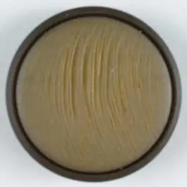 Rabatt schöner Kunststoffknopf mit schmalem Rand – Größe: 25mm – Farbe: braun – Art.Nr. 330300