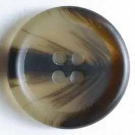 Bestpreis Kunststoffknopf mit schönem Farbverlauf – Größe: 23mm – Farbe: braun – Art.Nr. 260921