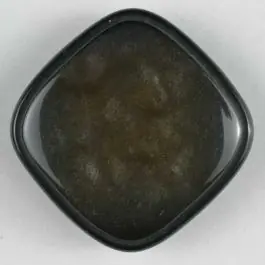 Top-Angebot Kunststoffknopf quadratisch mit glänzender Oberfläche – Größe: 25mm – Farbe: braun – Art.Nr. 350160