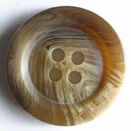 Anzugknopf mit Farbverlauf und vier Löchern – Größe: 20mm – Farbe: braun – Art.Nr. 230137 Neu