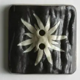 Edelweissknopf – Größe: 25mm – Farbe: braun – Art.Nr. 320548 Handgefertigt