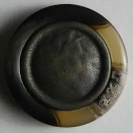 Schmuckknopf aufwändig verarbeitet – Größe: 15mm – Farbe: braun – Art.Nr. 290597 Schneller Versand