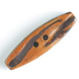 Knebelknopf mit 2 Löchern – Größe: 50mm – Farbe: braun – Art.Nr. 400058 Hochwertig