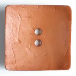 Direkt Vom Hersteller Modeknopf quadratisch, Strukturoberfläche, 2 Loch – Größe: 60mm – Farbe: braun – Art.Nr. 410047