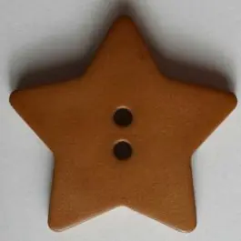 Quiltingknopf in Form eines hübschen Sternes – Größe: 28mm – Farbe: braun – Art.Nr. 289102 Nur Für Kurze Zeit