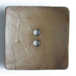 Modeknopf quadratisch, Strukturoberfläche, 2 Loch – Größe: 60mm – Farbe: braun – Art.Nr. 410046 Top-Qualität