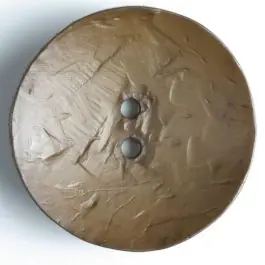 Versand Am Gleichen Tag Modeknopf rund, Strukturoberfläche, 2 Loch – Größe: 60mm – Farbe: braun – Art.Nr. 410031