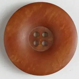 4-loch Kunststoffknopf marmoriert mit runder Vertiefung – Größe: 34mm – Farbe: braun – Art.Nr. 400067 Limited Edition