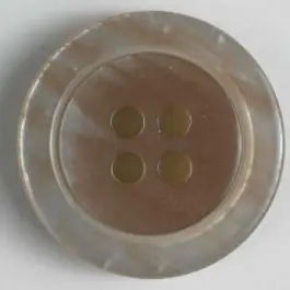 Aktuell Kunststoffknopf marmoriert mit Wulstrand – Größe: 18mm – Farbe: beige – Art.Nr. 251529