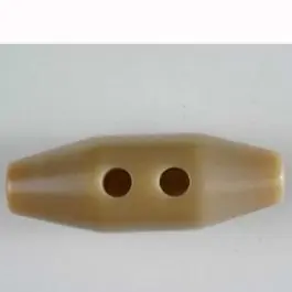 Im Trend Knebelknopf aus Kunststoff mit zwei Löchern – Größe: 38mm – Farbe: beige – Art.Nr. 380053