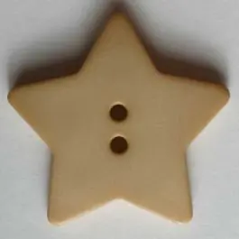 Quiltingknopf in Form eines hübschen Sternes – Größe: 28mm – Farbe: beige – Art.Nr. 289029 Aktuell