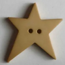 Quiltingknopf in Form eines asymmetrischen Sternes – Größe: 28mm – Farbe: beige – Art.Nr. 259054 Angebot