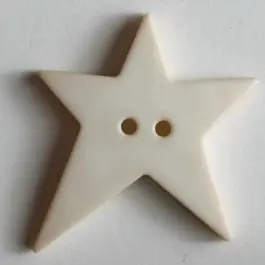 Must-Have Quiltingknopf in Form eines asymmetrischen Sternes – Größe: 28mm – Farbe: beige – Art.Nr. 259076