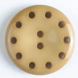 Knallerangebot Kunststoffknopf mit 10 Löchern für freie Fantasie – Größe: 28mm – Farbe: beige – Art.Nr. 350402