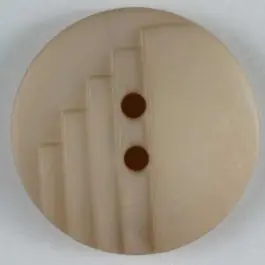 Original Modeknopf mit stufenförmigen Kerben, 2 Loch – Größe: 18mm – Farbe: beige – Art.Nr. 231267