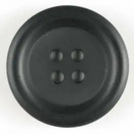 Beliebt Anzugknopf mit Rand und vier Löchern – Größe: 23mm – Farbe: schwarz – Art.Nr. 260682