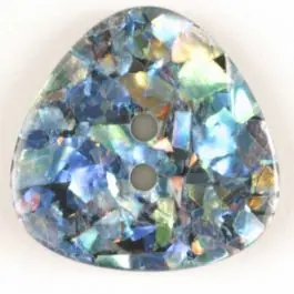 wunderschöner Glitzerknopf dreieckig – Größe: 30mm – Farbe: schwarz – Art.Nr. 340155 Original