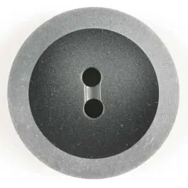 Billig Kunststoffknopf mit hellem Rand – Größe: 23mm – Farbe: schwarz – Art.Nr. 300704