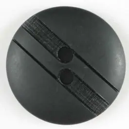 Kunststoffknopf mit dezenten Streifen, 2 Loch – : 25mm – Farbe: schwarz – Art.Nr. 320518 Kostenfreie Lieferung