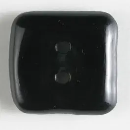 Ausverkauf Kunststoffknopf, quadratisch – Größe: 23mm – Farbe: schwarz – Art.Nr. 310647