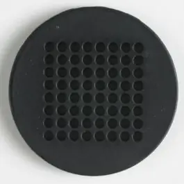 Gratis Versand Stickknopf mit 64 Löchern zur phantasievollen Gestaltung – Größe: 40mm – Farbe: schwarz – Art.Nr. 380146