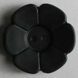 Top-Preis Quiltingknopf in Form einer hübschen Blume – Größe: 28mm – Farbe: schwarz – Art.Nr. 289078