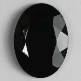Modeknopf mit glänzendem Edelsteinschliff – Größe: 23mm – Farbe: schwarz – Art.Nr. 290648 Neue Kollektion