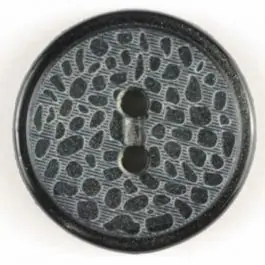 Kostenloser Versand Modeknopf Motiv Wassertropfen, 2 Loch – Größe: 18mm – Farbe: schwarz – Art.Nr. 251240