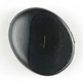Modeknopf schlicht, oval – Größe: 15mm – Farbe: schwarz – Art.Nr. 260145 Hochwertig