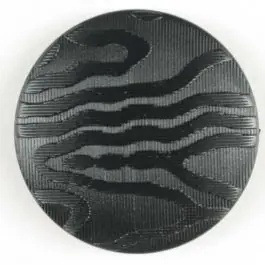 Modeknopf mit aufwändiger Rillengravur – Größe: 20mm – Farbe: schwarz – Art.Nr. 260501 Knallerangebot