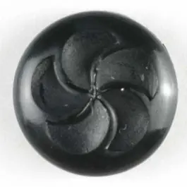 Modeknopf mit Windradgravur – Größe: 13mm – Farbe: schwarz – Art.Nr. 180120 Knallerangebot