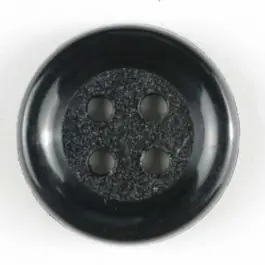 Modeknopf gesprenkelt, mit glänzendem Rand – Größe: 18mm – Farbe: schwarz – Art.Nr. 200592 Neue Kollektion