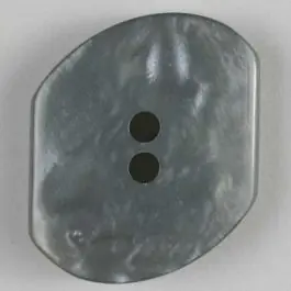 Must-Have Kunststoffknopf mit unregelmäßiger Form – Größe: 28mm – Farbe: grau – Art.Nr. 310146