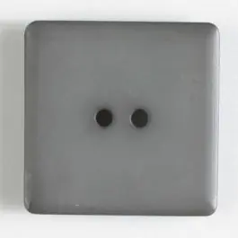 Kunststoffknopf, schlicht quadratisch – Größe: 25mm – Farbe: grau – Art.Nr. 318500 Hochwertig