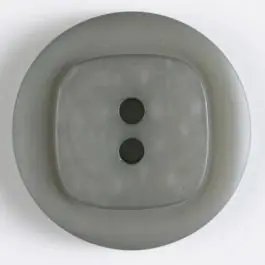 Polyesterknopf, mit quadratischer Erhöhung um 2 Knopflöcher – Größe: 38mm – Farbe: grau – Art.Nr. 430062 Günstig