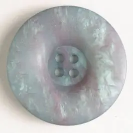 Kostenloser Rückversand 4-loch Kunststoffknopf marmoriert mit runder Vertiefung – Größe: 34mm – Farbe: grau – Art.Nr. 400065