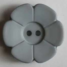 Quiltingknopf in Form einer hübschen Blume – Größe: 28mm – Farbe: grau – Art.Nr. 289077 Exklusiv