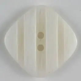 Kunststoffknopf mit streifenförmigen Einkerbungen – Größe: 23mm – Farbe: weiß – Art.Nr. 300433 Versand Am Gleichen Tag
