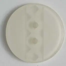 Kunststoffknopf mit Musterstreifen – Größe: 23mm – Farbe: weiß – Art.Nr. 300590 Neue Kollektion