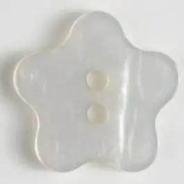 Sonderangebot Modeknopf in Form einer Blüte – Größe: 34mm – Farbe: weiß – Art.Nr. 420040