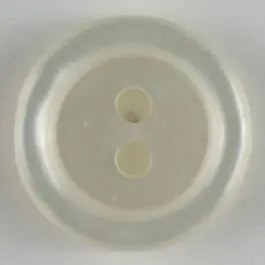 Modeknopf schlicht mit Rand, 2 Loch – Größe: 14mm – Farbe: weiß – Art.Nr. 190959 Top-Preis