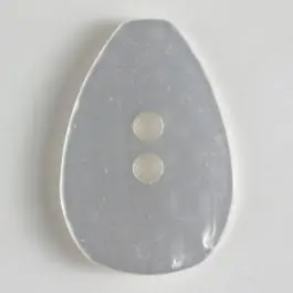 Polyesterknopf, tropfenförmig, 2 Loch – Größe: 45mm – Farbe: weiß – Art.Nr. 450104 Meistverkauft