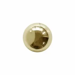 Knallerangebot Vollmetallknopf rund, glänzend, mit Öse – Größe: 14mm – Farbe: gold – ArtNr.: 311255