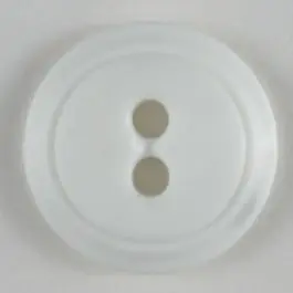 Markenprodukt Modeknopf schlicht, mit dünnem Rand – Größe: 14mm – Farbe: weiß – Art.Nr. 180724
